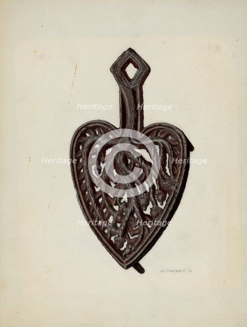Iron Stand, 1939. Creator: Austin L. Davison.