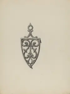 Iron Stand, c. 1938. Creator: Roy Weber