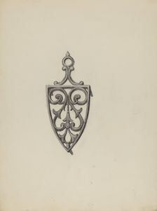 Iron Stand, c. 1938. Creator: Roy Weber