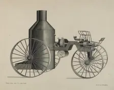 Iron Steam Fire Engine, c. 1936. Creator: Harry G Aberdeen