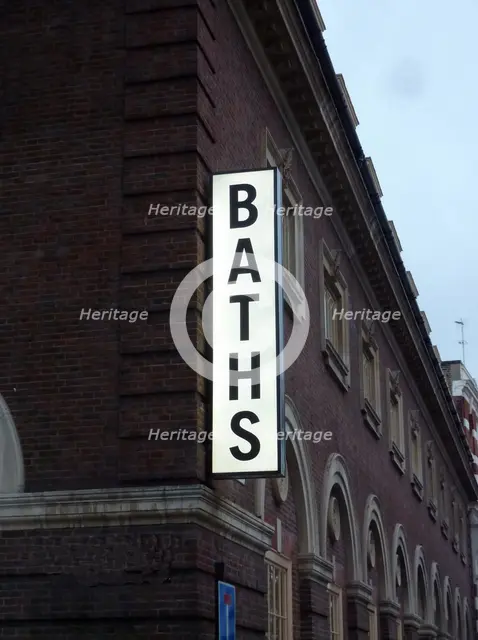 Ironmonger Row Baths, Ironmonger Row, St Luke's, Islington, London, 2013. Creator: Simon Inglis.