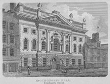 Ironmongers Hall, Fenchurch Street, City of London, 1830. Artist: Anon