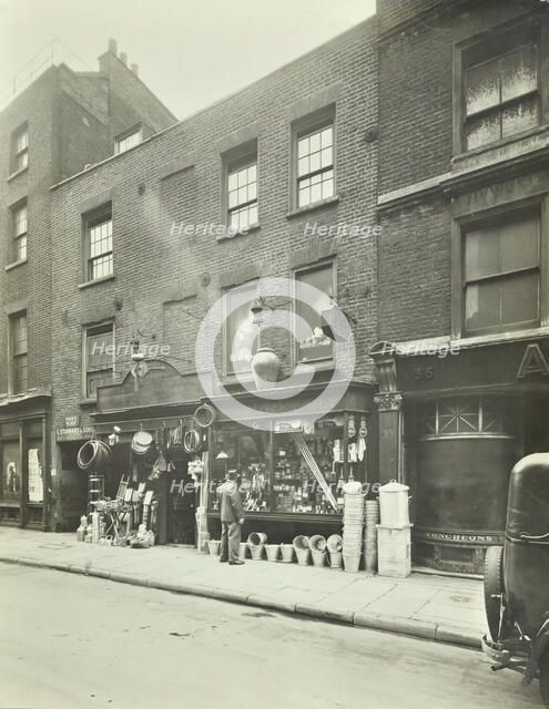 Ironmonger's shop on Carnaby Street, London, 1944. Artist: Unknown.