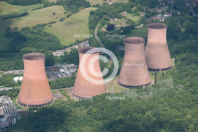 Ironbridge B Power Station cooling towers, Shropshire, 2015. Creator: Historic England.