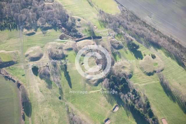 Ironstone mining shaft mounds, Tankersley Park, Barnsley, 2015. Creator: Historic England.
