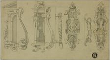 Ironwork Door Knockers, n.d. Creator: Unknown