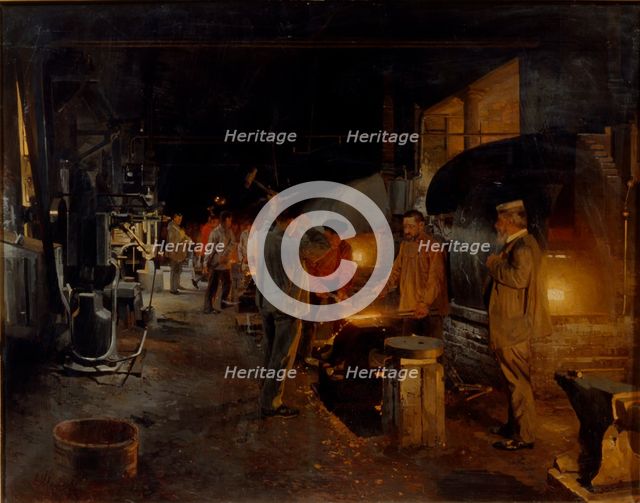 Ironworks, 1902. Artist: Shilder, Andrei Nikolayevich (1861-1919)