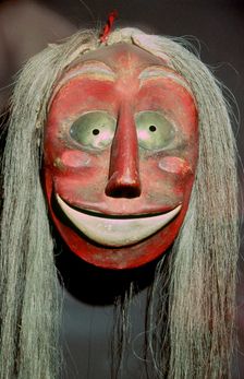 Iroquois false-face mask which belonged to a member of the False Face Band