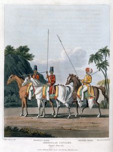 Irregular Cavalry, Bengal Army 1817 (1819). Creator: Havell & Son