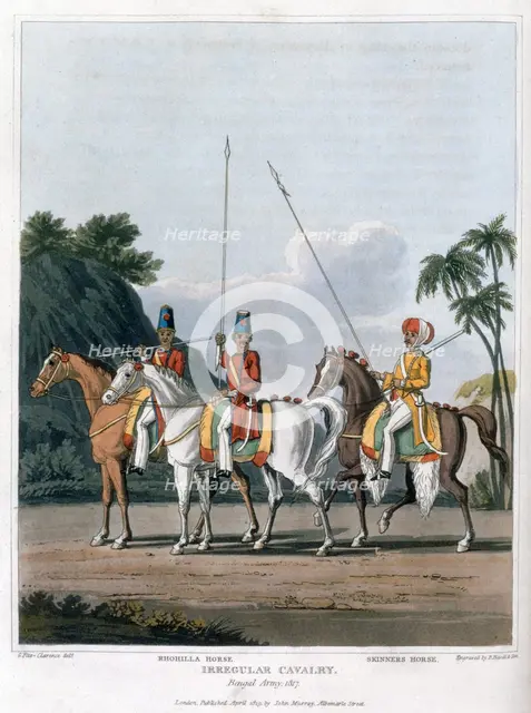 'Irregular Cavalry, Bengal Army 1817' (1819). Creator: Havell & Son.