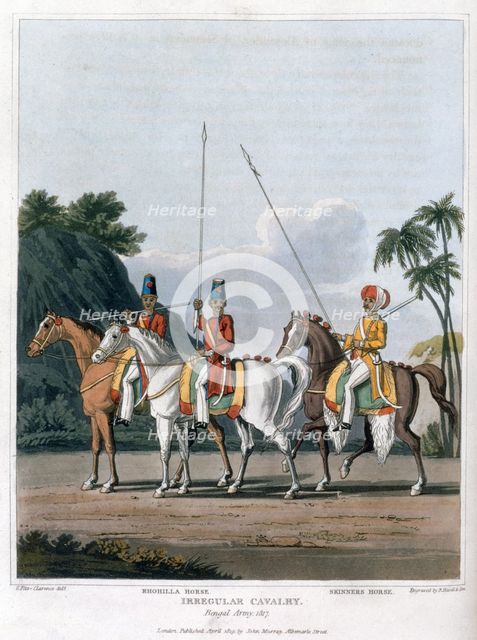 'Irregular Cavalry, Bengal Army 1817' (1819). Creator: Havell & Son.