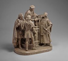 "Is It So Nominated in the Bond?" (Scene from "The Merchant of Venice"), 1880. Creator: John Rogers