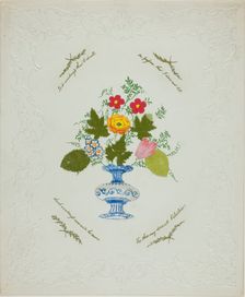 Is it Weakness thus to Dwell (valentine), c. 1840. Creator: George Kershaw