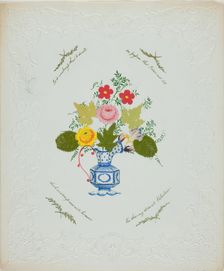 Is it Weakness thus to Dwell (valentine), c. 1850. Creator: George Kershaw