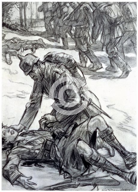 'Is it you, Mother?', 1916. Creator: Louis Raemaekers.