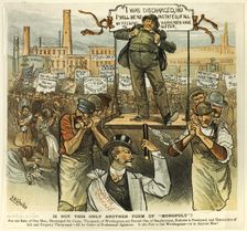 Is Not This Only Another Form of "Monopoly"?, from Puck, 1886. Creator: AB Schultz