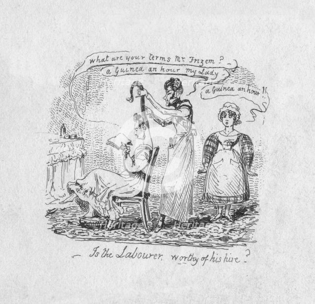 'Is the Labourer worthy of his hire?', 1829. Artist: George Cruikshank.
