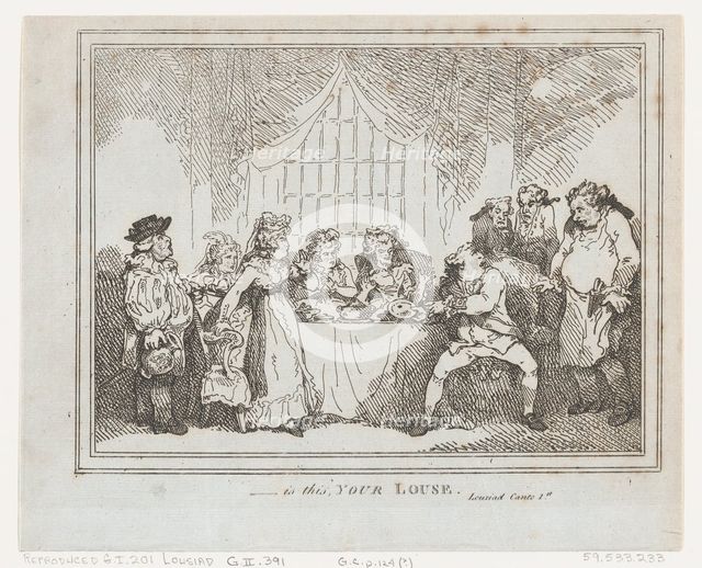 Is This Your Louse?, 1787., 1787. Creator: Thomas Rowlandson.
