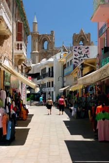 Istiklal Caddesi, Famagusta, North Cyprus. Creator: Peter Thompson