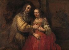 Isaac and Rebecca, Known as The Jewish Bride c.1665-c.1669. Creator: Rembrandt Harmensz van Rijn