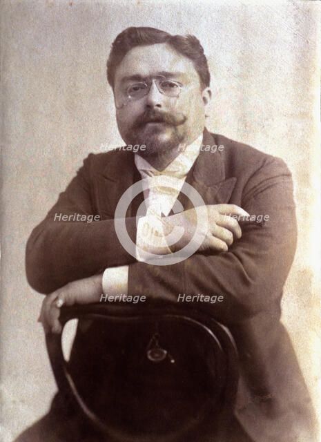 Isaac Albéniz (1860-1909), Spanish composer, photography  around 1895-96.