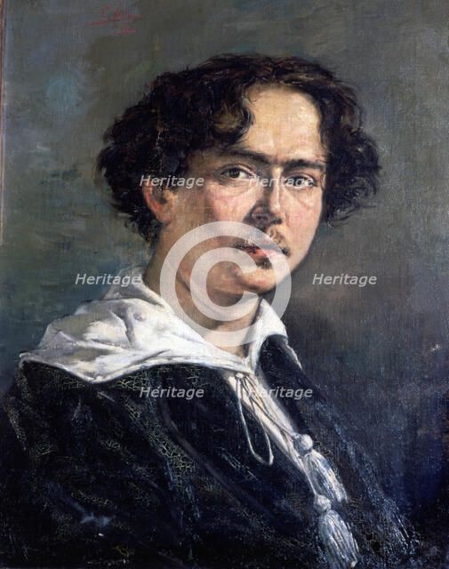 Isaac Albéniz (1860-1909), pianist and composer Catalan, oil painting, 1882.