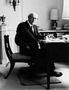 Isaac Bashevis Singer (1904-1991), Polish-born American writer,1968. Creator: Unknown