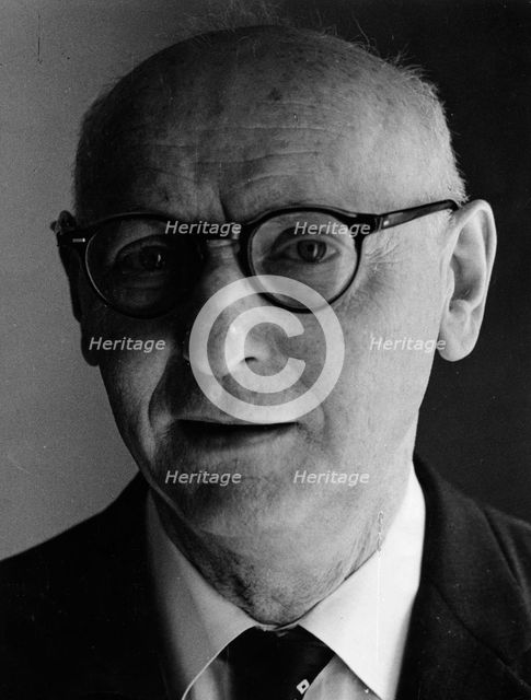 Isaac Bashevis Singer (1904-1991), Polish-born American writer. Creator: Unknown.