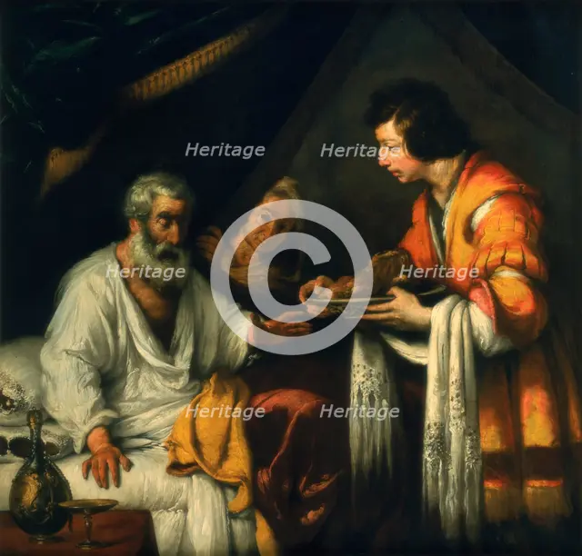 'Isaac blesses Jacob', early 17th century. Artist: Bernardo Strozzi