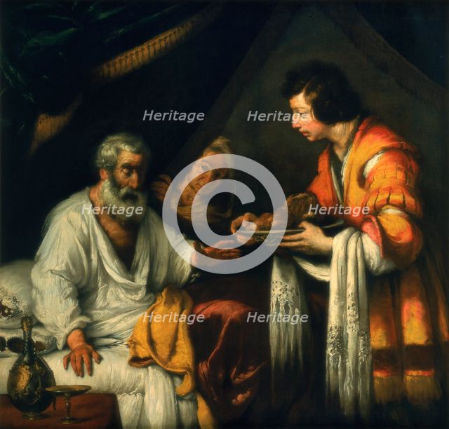 'Isaac blesses Jacob', early 17th century. Artist: Bernardo Strozzi