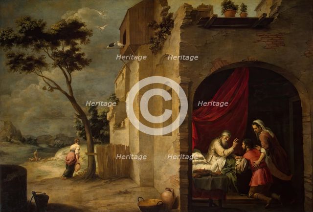 Isaac Blessing Jacob, 1667. Creator: Bartolomé Esteban Murillo.