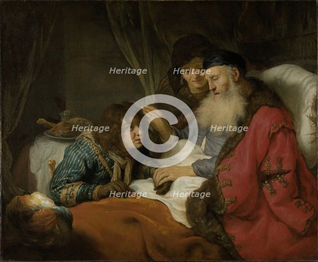 Isaac blessing Jacob, 1638. Artist: Flinck, Govaert (1615-1660)