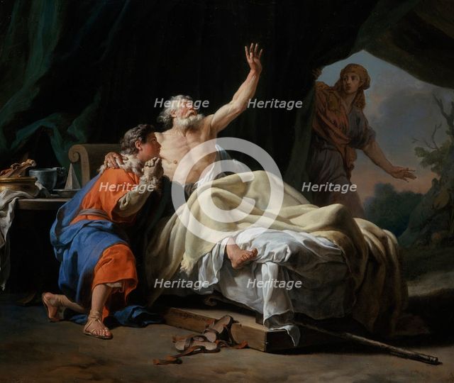 Isaac Blessing Jacob, 1768. Creator: Nicolas Guy Brenet.