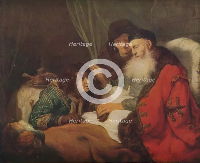 'Isaac Blessing Jacob', c1638, (1914). Creator: Govaert Flinck.