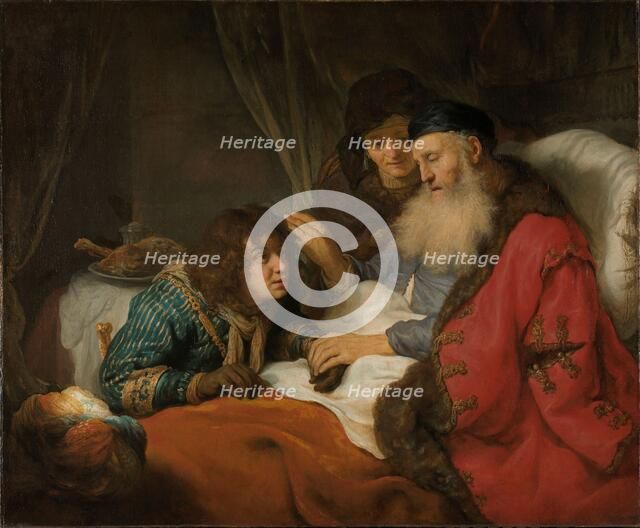 Isaac Blessing Jacob, c.1638. Creator: Govaert Flinck.