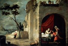 Isaac blessing Jacob c1660. Artist: Bartolomé Esteban Murillo