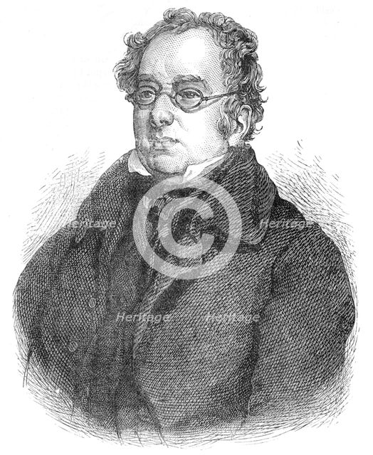 Isaac D'Israeli, British writer and scholar, c1840 (1878). Artist: Unknown.