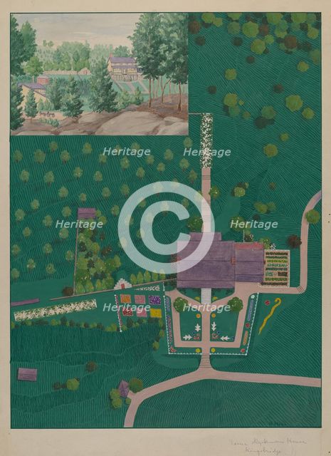 Isaac Dyckman House, c. 1936. Creator: Helen Miller.