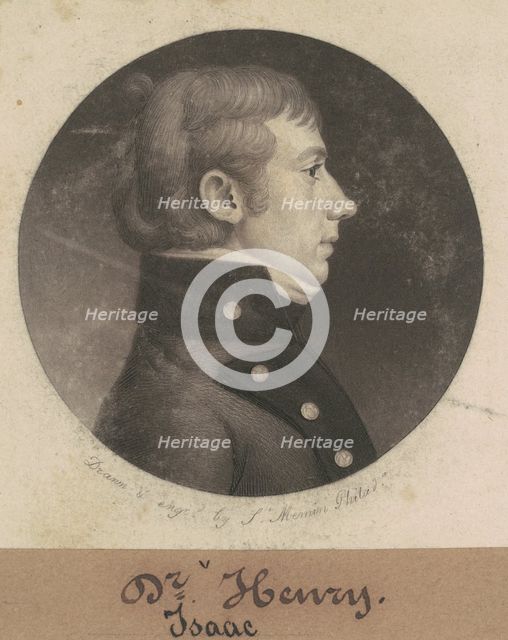 Isaac Henry, 1802. Creator: Charles Balthazar Julien Févret de Saint-Mémin.
