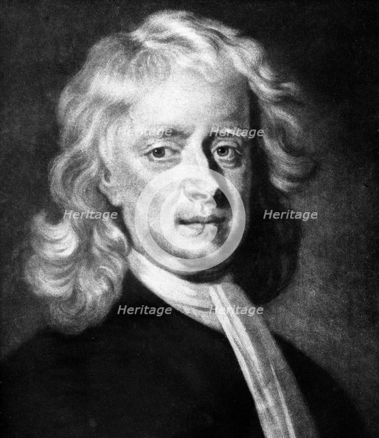 Isaac Newton (1642-1727), English mathematician, astronomer and physicist. Artist: Unknown