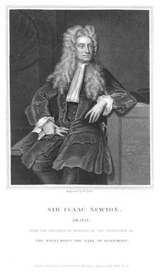 Isaac Newton, English mathematician and physicist, 1836. Artist: William Thomas Fry