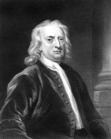 Isaac Newton, English mathematician, astronomer and physicist, (1818).Artist: E Scriven