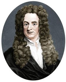 Isaac Newton, English mathematician, astronomer and physicist, (1818). Artist: R Page