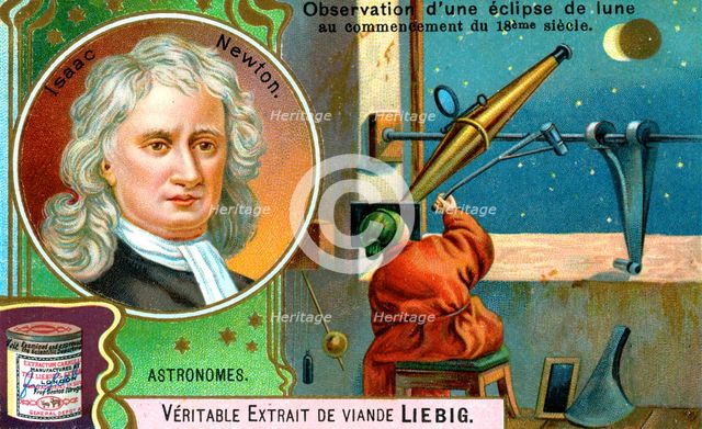 Isaac Newton, English mathematician, astronomer and physicist, (c1900). Artist: Unknown