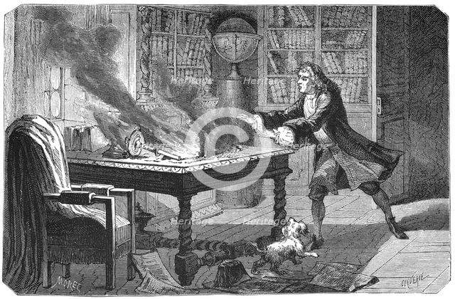 Isaac Newton, English scientist and mathematician, 1874. Creator: Unknown.