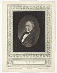 Isaac Péreire, c. 1853/76. Creator: Nadar