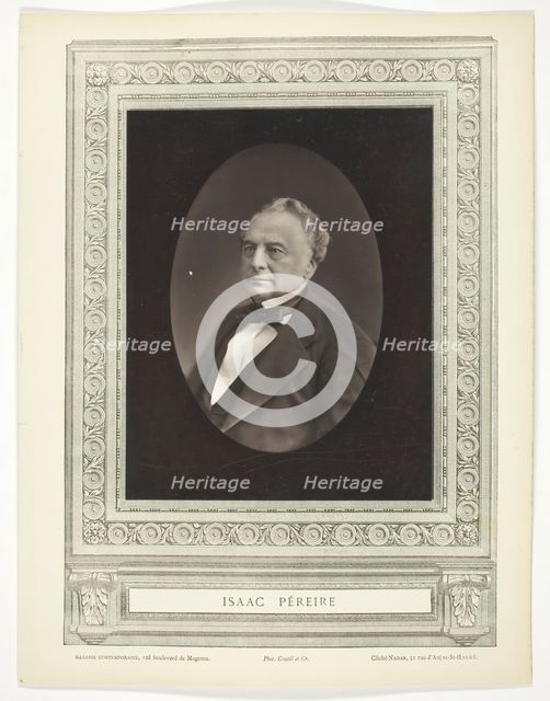Isaac Péreire, c. 1853/76. Creator: Nadar.