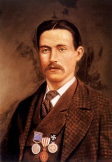 Isaac Pride's portrait, 1870s. Creator: Unknown