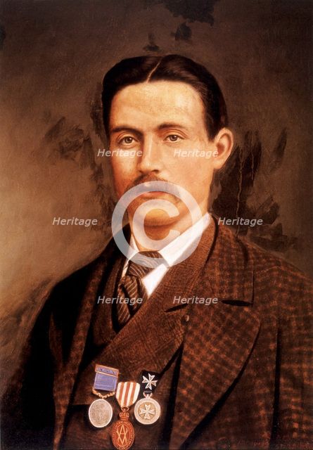 Isaac Pride's portrait, 1870s. Creator: Unknown.