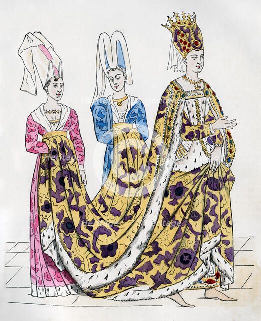 Isabeau of Bavaria, Queen Consort of Charles VI of France, 1385 (1882-1884). Artist: Unknown